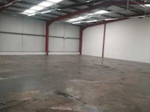 Empty warehouse after clearance