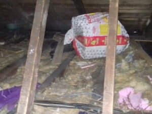 Cluttered attic in Edinburgh