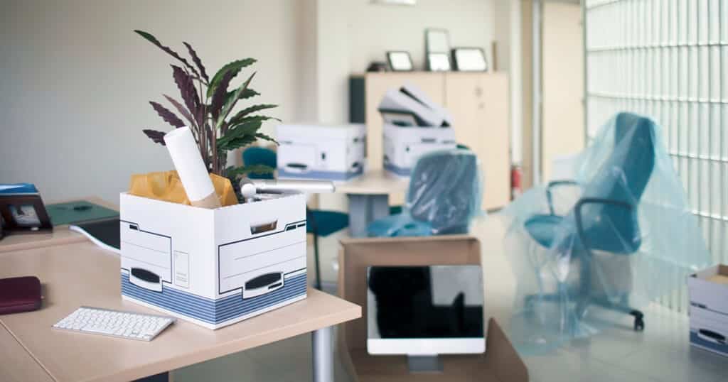Office space undergoing an office junk uplift
