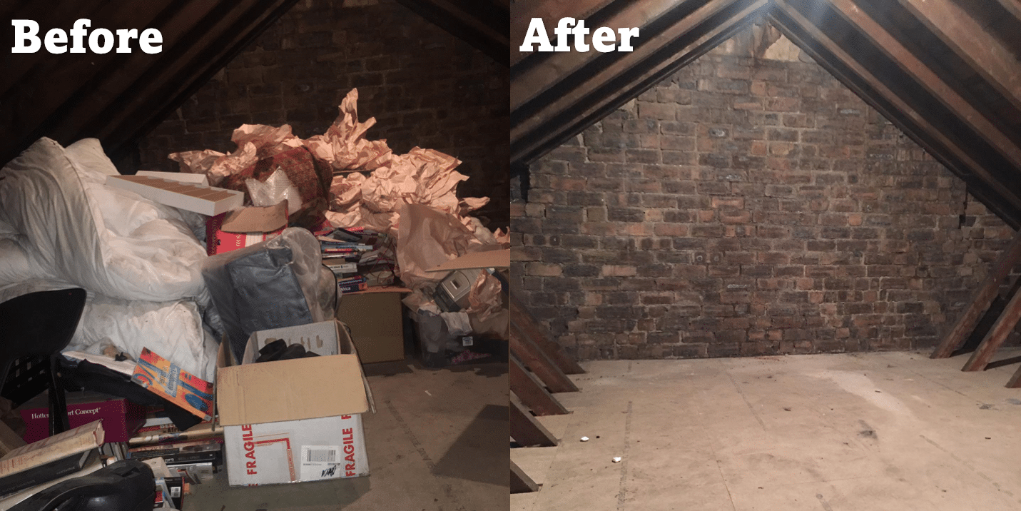 Loft Clearance Glasgow Before and After