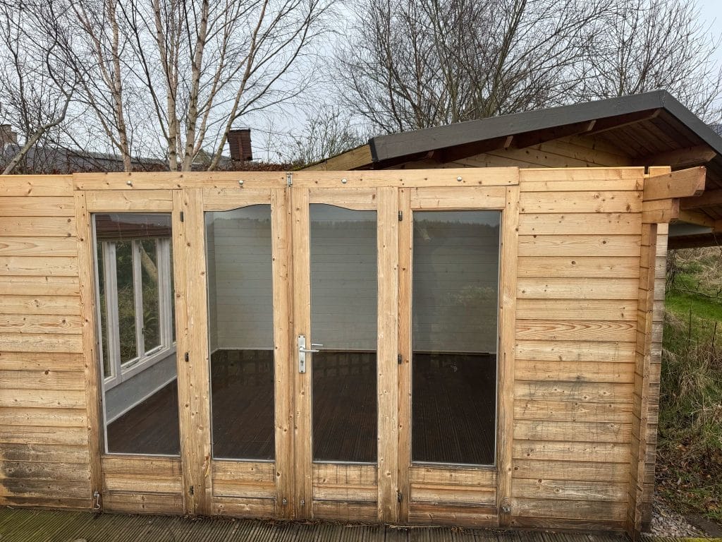 Storm Damaged Garden Room